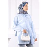 İmajButik Bebe Mavi Yandan Bağlamalı Tunik