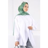 İmajButik Beyaz Yandan Bağlamalı Tunik