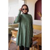 İmajButik Mint Yeşili Soğuk İplik Triko Tunik