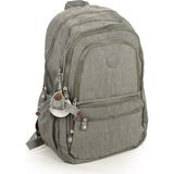 İmaks 571 Krinkıl / Klinkır Su Geçirmez Hafif Çok Gözlü Spor, Seyahat, Okul, Laptop Sırt Çantası Gri 9-1G - 33*47*15