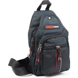 İmaks Küçük Boy Çokgözlü Günlük Çapraz Göğüs El ve Omuz Çantası Unisex Body Bag Siyah Kırmızı 955 - Siyah - Kırmızı