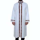 İmam Cübbesi Kırmızı Sırmalı Beyaz Renk