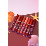 IMAN OF NOBLE 8'li New Nude Oval Ambalajlı Kahve Tonları Mat Likit Sıvı Ruj