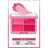 Iman Of Noble Lucky Model Doğal Bitişli 4’lü Allık Paleti No:2 - Pembe