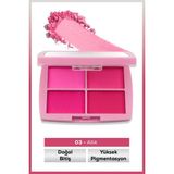 Iman Of Noble Lucky Model Doğal Bitişli 4’lü Allık Paleti No:3 - Pembe