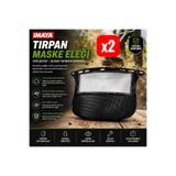 İMAYA 2 Adet Eko Paket Tırpan Maskesi Eleği Yarı Camlı (BUHAR YAPMAZ)