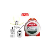 İMAYA 2'Li Eko Paket | Tırpan Örümcek Başlık +6 Köşe Tırpan Misinası