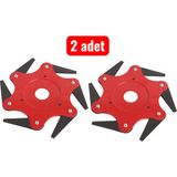 İmaya 6 Bıçaklı Ot Biçme Tırpan Başlığı 2 Adet Ekonomik Paket ile Verimli Biçme Deneyimi