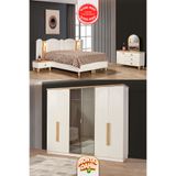 İMBAŞ Alaçatı Yatak Odası Takımı %100 MDF - Bazalı