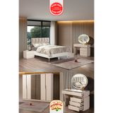 İmbaş Çeşme Vizon Yatak Odası Takmı %100 Mdf - Bazalı