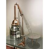 İmbik Atölyesi 20 L Bitki Distilasyon Makinesi - Uçucu Yağ Damıtma Cihazı (Elektrikli Kuşak Isıtıcılı (2.5KW))