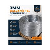 IMC 3 mm Galvaniz Tel Gerdirme Teli Paslanmaz Gergi Teli 5Kg (78-85Mt)