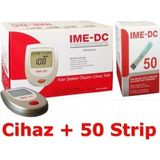 Ime-Dc Kan Şekeri Ölçüm Cihazı ve 50 Strip ile Güvenli Ölçüm Seti - Seçenek 1