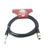 imece İmece MMC3XP BK Mikrofon Kablosu 3 Metre Çivi Girişli Siyah
