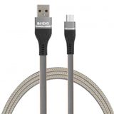 Imeng 3.1 A Ml108 Gri USB A To Micro Örgü To Micro Örgülü lü Data ve Şarj Hızlı Kablosu