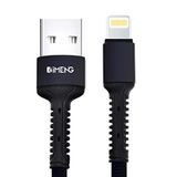 Imeng 3a Usb A To Lightning Pro Braided Siyah Data ve Hızlı Şarj Kablosu