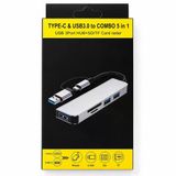 Imeng 5İn1 Usb 3.0 Type-C 3 Port Hub Sd/Tf Kart Okuyucu