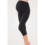 İmer Lingerie 4340 Premium Series Siyah Pamuklu/Modal Penye Hamile Kapri Tayt