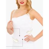 İmer Lingerie Imr 1298 Premium Series Pamuklu Modal Ortası Korseli Lohusa Emzirme Atleti - Beyaz