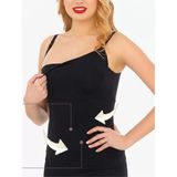 İmer Lingerie Imr 1298 Premium Series Pamuklu Modal Ortası Korseli Lohusa Emzirme Atleti - Siyah