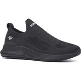 İmershoes Allyup Günlük Unisex Sneaker Slip-On Nefes Alabilen Hafif Yürüyüş Bağcıksız Esnek Spor Ayakkabı 041F - Siyah