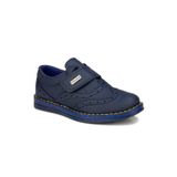 İmerShoes Günlük Erkek Çocuk Lacivert Cırtlı Sünnet Düğün Okul Ayakkabısı 06