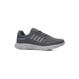 İmerShoes Günlük Erkek Gri Sneaker Yetişkin Büyük Numara Spor Ayakkabı Fileli Bağcıklı Rahat Esnek 050