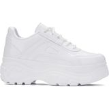 İmershoes Günlük Kadın Spor Ayakkabı Yüksek Taban 6 cm Sneaker Siyah - Beyaz - Bej - Rugan - Süet 001 - Beyaz Rugan