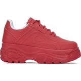 İmershoes Günlük Kadın Spor Ayakkabı Yüksek Taban 6 cm Sneaker Siyah - Beyaz - Bej - Rugan - Süet 001 - Kırmızı