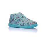 İmerShoes Günlük Kız Erkek Çocuk Mavi Panduf Ev Ayakkabısı Esnek Kaymaz Taban Cırtlı Kreş Ayakkabı 263