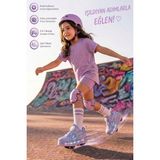 İmershoes Unisex Çocuk Spor Ayakkabı Akıllı Bağcıklı Çıkarılabilen Patenli Işıklı Rahat Sneaker 030 - Mavi