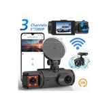 İMEXTECH 3 Kameralı Araç DVR 360° Video Kayıt Cihazı, Ön + Sol + Sağ Dikiz Kamera, Arka Kameralı, WiFi BB3DASHCAM