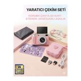İMEXTECH 4K Çantalı Dijital Retro Video Kamera 48MP 16X Zoom Işıklı (+32GB Kart Hediye) Fotoğraf Makinesi