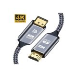 İMEXTECH 4K DP to HDMI Kablo, 1,8 m, Gri BBZR842