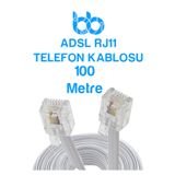 İMEXTECH ADSL RJ11 Telefon Kablosu, 100 Metre, İnternet Modemden Telefona Yüksek Hızlı BBTELEFONKABLOSU100