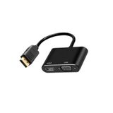 İMEXTECH BBZR723 DisplayPort to HDMI+VGA Dönüştürücü, Siyah BBZR723