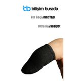 İMEXTECH Bilişim Burada PUBG Oyun Eldiveni, Ter Geçirmez, 1 Çift 2 Adet Parmak Eldiven, Siyah
