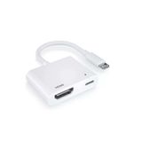 İMEXTECH BİLİŞİM BURADA ZR777 PRO L8 3SE Lightning HDMI Dijital AV Adaptör, Beyaz BBZR777