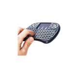 İMEXTECH HL-19485 Ledli Dokunmatik Kablosuz Mini Klavye, 92 Tuş, 2.4 GHz, Siyah