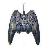 İMEXTECH Siyah Yeşil Kamuflaj PL-2585 Double Shock Controller USB Game Pad PC Oyun Kolu BB2585