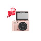 İMEXTECH W1 5K 75MP 18X Zoom Flaşlı 3 inç Flip Ekranlı Dijital Fotoğraf Makinesi, Pembe, 64GB Kart Hediyeli