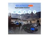 İMEXTECH Y5X Motosiklet Kask İnterkom, 4 Kişilik Bluetooth Kulaklık, Müzik Paylaşımı, 1000m Ağ İnterkomu, IPX6 Su Geçirmez, 1000mAh Pil, 25 Saat Kullanım BBY5X
