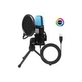 İMEXTECH Yanmai SF-666R RGB Oyuncu Yayıncı Mikrofonu, USB Kablolu BBSF666R