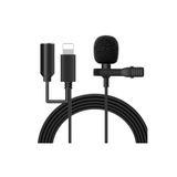 İMEXTECH ZR406 JH041A Lightning Kablolu Kulakklıklı Mikrofon, Siyah BBZR406