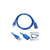 İMEXTECH ZR69 USB 3.0 Erkek to Dişi Uzatma Kablosu, 50 cm, Mavi BBZR69
