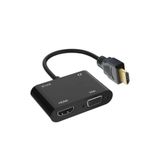 İMEXTECH ZR724 HDMI, VGA, AV Dönüştürücü, Siyah BBZR724