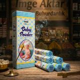 İmge Aktar Darshan Baby Powder (Bebek Pudrası) Çubuk Tütsü (20'li Paket) - Temiz ve Yumuşak - 1