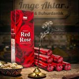 İmge Aktar Darshan Red Rose (Kırmızı Gül) Çubuk Tütsü (20'li Paket) - Romantik - 1 Adet