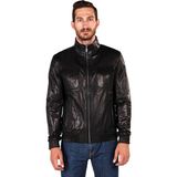 İmge Deri Torba Ceplli Deri Kolej Deri Mont - 2XL - Siyah