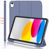 iMieet iPad (A16) Kılıf/iPad 10. Nesil Kılıf [11-inç 2025/10,9 inç 2022] Kalem Tutuculu, Yumuşak TPU Sırtlı Üç Katlı Stand Akıllı Kılıf, Otomatik Uyanma/Uyku (Lavanta)